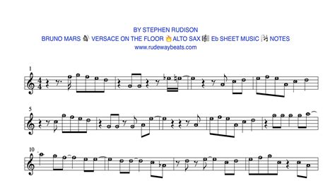 note alto sax versace on the floor|How to play Versace on the Floor by Bruno Mars on Alto Sax.